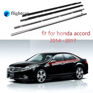 Flightcar แถบพลาสติกซีลหน้าต่างรถยนต์ สําหรับ HONDA ACCORD 2014 2015 2016 2017