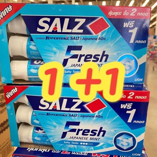 Salz Fresh japanese Mint ยาสีฟันสูตรเกลือ ซอลส์ เฟรช เจแปนนิส มินท์ขนาด140 กรัม (6หลอด)