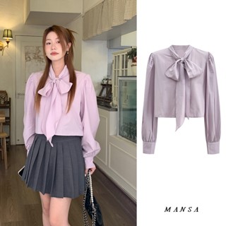 MANSA bow shirt เสื้อโบว์ เสื้อเชิ้ต