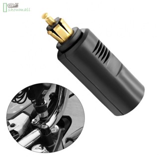 [ISHOWMAL-TH]Adapter ABS/copper Black Converter DIN Socket For Motorcycle 12-24V 1pcs-New In 8-