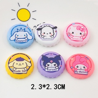 [2 #] Jibbitz Crocs ฝาครอบขวดน้ํา ทรงกลม ลายการ์ตูนสัตว์ ซาน…