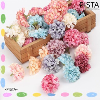 Pista พวงหรีดไฮเดรนเยีย ผ้าไหม DIY สําหรับตกแต่งงานแต่งงาน ปาร์ตี้ 10 ชิ้น ต่อแพ็ค