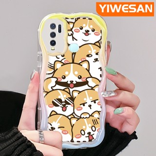 เคสโทรศัพท์มือถือ แบบใส ลายการ์ตูนสุนัขชิบะ ขนมปังน่ารัก สําหรับ VIVO Y30 Y30i Y50