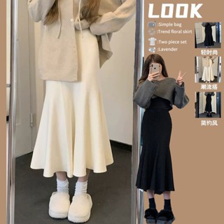 EOENKKY  กระโปรง กระโปรงยีนส์ กระโปรงกางเกง 2023 fashion คุณภาพสูง Korean Style Unique A93M0SV 36Z230909