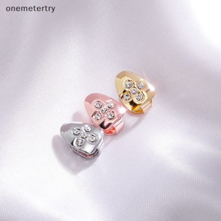 Onem เครื่องประดับแฟชั่น รูปฟันกริลล์ สไตล์ฮิปฮอป สีทอง สีเงิน ถอดออกได้