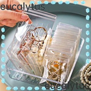 Eucalytus1 ถุงซิปล็อค พลาสติก PVC ปิดได้ สําหรับใส่เครื่องประดับ