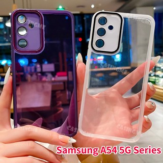 เคสโทรศัพท์มือถือ ซิลิโคนนิ่ม ใส กันกระแทก ป้องกันเลนส์กล้อง สําหรับ Samsung A54 Galaxy A54 A34 54A A 54 34 A14 LTE A24 4G 5G