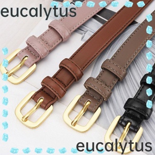 Eucalytus1 เข็มขัดหนัง ดีไซน์หรูหรา อเนกประสงค์ สายรัดเอว แบบบาง