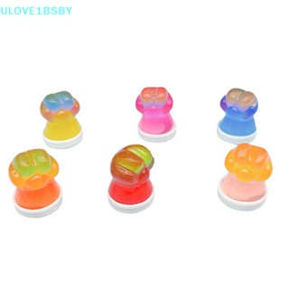 Ulove1bsby ฟิกเกอร์เรซิ่น รูปอุ้งเท้าแมว ขนาดเล็ก สุ่มสี สําหรับทําเครื่องประดับ งานฝีมือ DIY 1 ชิ้น