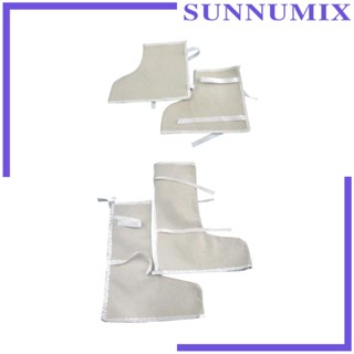 [Sunnimix] ผ้าใบครอบรองเท้าบูท อเนกประสงค์ ทนความร้อน และรอยขีดข่วน สําหรับงานเชื่อม 2 ชิ้น