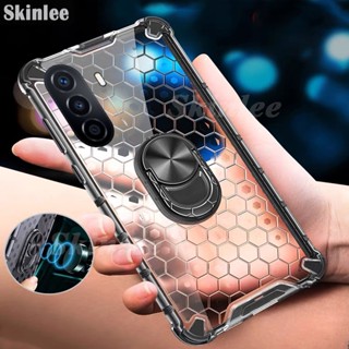 เคสโทรศัพท์มือถือ แบบใส กันกระแทก พร้อมแหวนขาตั้ง สําหรับ Huawei Nova Y71 Y70 Y70 Y71