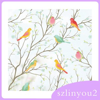 [szlinyou2] ฟิล์มติดหน้าต่าง รูปนก สําหรับห้องน้ํา บ้าน ร้านอาหาร