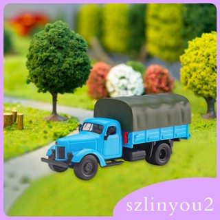 [szlinyou2] โมเดลรถบรรทุกโลหะ 1:64 สําหรับตกแต่งภูมิทัศน์ขนาดเล็ก