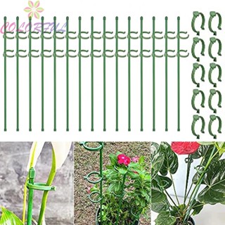 【COLORFUL】15pc Indoor Plant Stake Orchid Stake-40cm Wi/ 40 Clips Plant Stems Growth Fixing