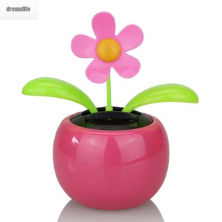 【DREAMLIFE】Solar Flowers 4pcs Solar Powered Daisy Bee Dancing Swing Flower Landybug