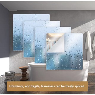 30cm X 30cm Self-adhesive Acrylic Sheet Mirror Wall Stickers Adhesive Mirror