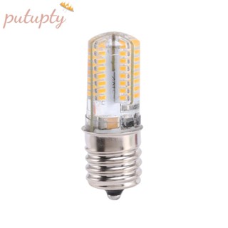 ซ็อกเก็ตหลอดไฟ E17 5W 64 LED 3014 SMD สีขาวอบอุ่น AC 110V-220V