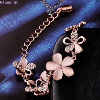 Quentin สร้อยข้อมือ 18K สีโรสโกลด์ ดอกเชียร 1 ชิ้น