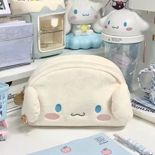 กระเป๋าเครื่องเขียน กระเป๋าดินสอ ขนาดใหญ่ จุของได้เยอะ ลาย Sanrio Plush Cinnamoroll Dog น่ารัก สไตล์ญี่ปุ่น สําหรับนักเรียน