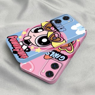 เคสโทรศัพท์มือถือ PC แข็ง ปิดด้านหลัง ลาย The Powerpuff Girls สไตล์เกาหลี สําหรับ Oppo A57 2022 4G A77s A77 A17 F11 A9 A5 A11 A55 A56 A92S Reno4 Z A93