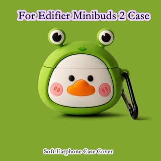 【Ĕĕ】เคสหูฟัง แบบนิ่ม ลายการ์ตูนน่ารัก สําหรับ Edifier Minibuds 2 Edifier Minibuds 2