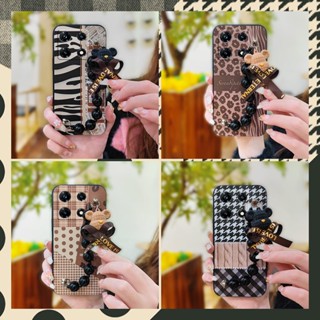 Skin-friendly feel Anti-knock Phone Case For infinix Note30 Pro/X678B Cartoon Dirt-resistant cute Black pearl pendant