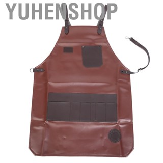 Yuhenshop Multifunction Oilproof Barber Apron Bartender