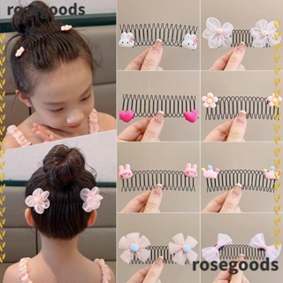 Rosegoods1 หวีคาดศีรษะ ที่คาดผม ที่คาดผม แบบบาง ยืดหยุ่น ล้างหน้า ที่คาดผม คลิป เด็กผู้หญิง