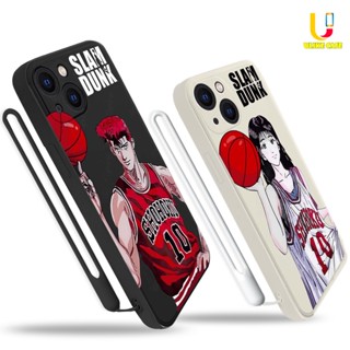 เคสโทรศัพท์มือถือ TPU นิ่ม กันกระแทก ปิดด้านหลัง ลายการ์ตูนอนิเมะ Slam Dun พร้อมสายคล้อง สําหรับ Infinix Hot 11S NFC 10 11 Play 10 10t 10s NFC 10i S4 9 Pro 10 Lite 11 Plus Hot 9 Play 11 Smart 4 4C 5 Pro  3 Plus Note 8 10 Tecno Spark 5 PRO A15 A16 A5S Y12