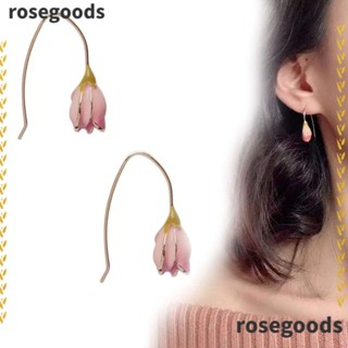 Rosegoods1 ต่างหูดอกทิวลิป เครื่องประดับแฟชั่น ของขวัญ ต่างหูดอกทิวลิป