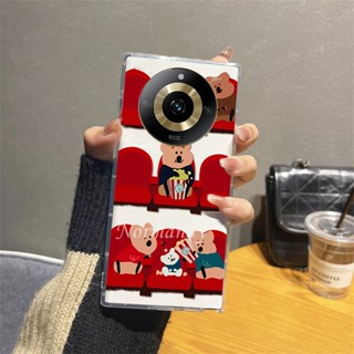 พร้อมส่ง ใหม่ เคสป้องกันโทรศัพท์มือถือซิลิโคน TPU แบบนิ่ม ลายการ์ตูนหมี สําหรับ Realme 11 Pro+ 11 Pro Plus 5G 2023