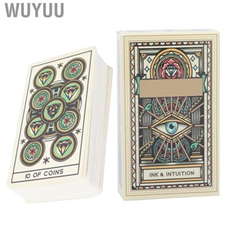 Wuyuu Divination Card  Tarot Deck Toy Mental Stress Relief Paper Bright Color for Party Home