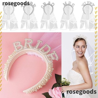 Rosegoods1 ที่คาดผมมุก สีขาวงาช้าง เครื่องประดับผม