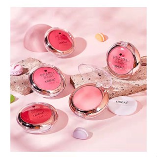 Tiktok same style# Lingdian peach moisturizing blush with fine pearlescent slim womens velvet touch color uniform natural bright without makeup 9.1g