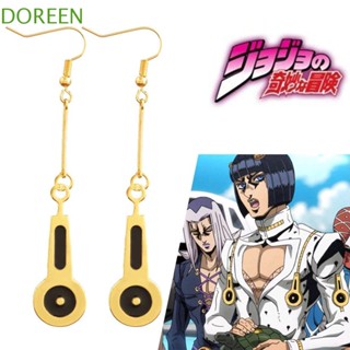 Doreen อะนิเมะ ต่างหู ของขวัญ คอสเพลย์ อะนิเมะ JOJOs Bizarre Adventure Bruno Bucciarati Dangle Earring