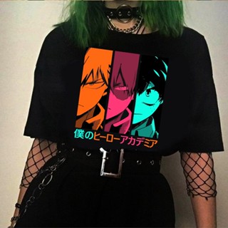 เสื้อยืด พิมพ์ลายอนิเมะ My Hero Academia Boku No Hero Academia Manga Grunge Kacchan Todoroki สําหรับผู้ชาย