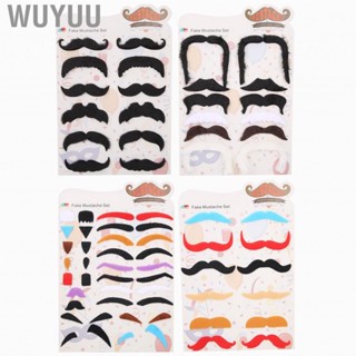 Wuyuu Fake Beard  Funny Prop Mustache Realistic Costume Accessories Self Adhesive Easy Wearing for Festival Game