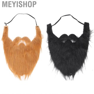 Meyishop Fake Beard  Moustache Cosplay Whiskers Facial Hair Props for Halloween School Plays