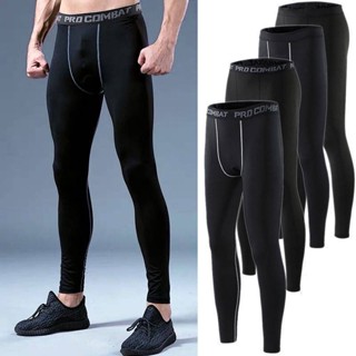Pro Sports Tight Pants Training Fitness Leggings Running Basketball Football Pants Compression Thin Tights aQRm