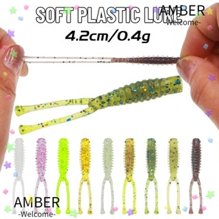 Amber เหยื่อตกปลาประดิษฐ์ รูปหนอน ขนาดใหญ่ 5 สี 30 ชิ้น ต่อล็อต