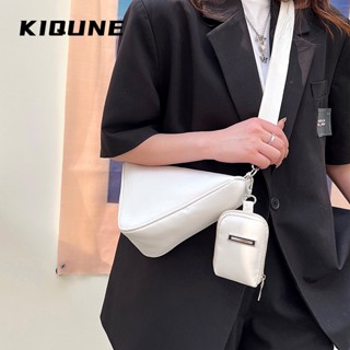 KIQUNE   กระเป๋าผู้หญิงสะพายข้าง กระเป๋าสะพาย ข้าง 2023 NEW    รุ่นใหม่ สวย สวยงาม ทันสมัย L91TR2N 37Z230910