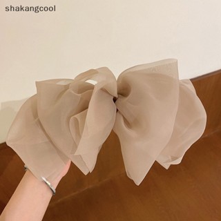 Shakangcool กิ๊บติดผม ผ้าพันคอ ริบบิ้นโบว์ ขนาดใหญ่ สไตล์เจ้าหญิง เหมาะกับฤดูใบไม้ผลิ งานแต่งงาน สําหรับผู้หญิง SGL