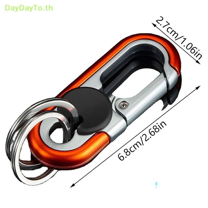 Daydayto พวงกุญแจโลหะ แฟชั่น สร้างสรรค์ สําหรับรถยนต์ ปีนเขา ตั้งแคมป์