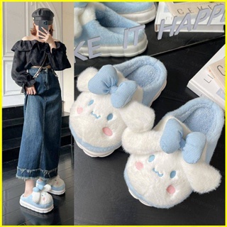 Yyds Sanrio Cinnamoroll Kuromi Melody รองเท้าแตะลําลอง กันลื่น ลายการ์ตูนน่ารัก ให้ความอบอุ่น สําหรับห้องนอน ฤดูหนาว