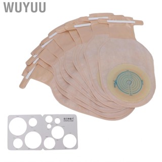 Wuyuu 10pcs One‑Piece Ostomy Bag Colostomy Bags Ileostomy Stoma Supplies