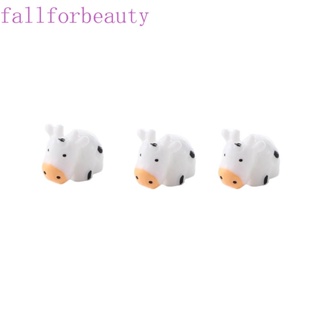 Fallforbeauty ฟิกเกอร์ รูปวัวน่ารัก ขนาดเล็ก สําหรับตกแต่งบ้าน สวน DIY