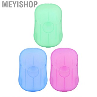 Meyishop 20Pcs Disposable Soap Paper Sheets Mini Portable Travel Hand Washing