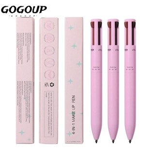 Gogoup 4 In 1 อายไลเนอร์ กันน้ํา หลายเอฟเฟกต์ เครื่องสําอาง ลิปไลเนอร์ ปากกา