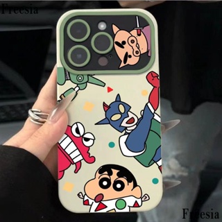 เคสโทรศัพท์มือถือ แบบนิ่ม ลายการ์ตูนชินจัง สําหรับ Apple Iphone 12 xsmax 13pro 14 59VI