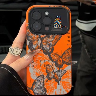 7pmax เคสโทรศัพท์มือถือ แบบนิ่ม ลายผีเสื้อ สําหรับ iPhone 13pro 12 KC5C 14pro11